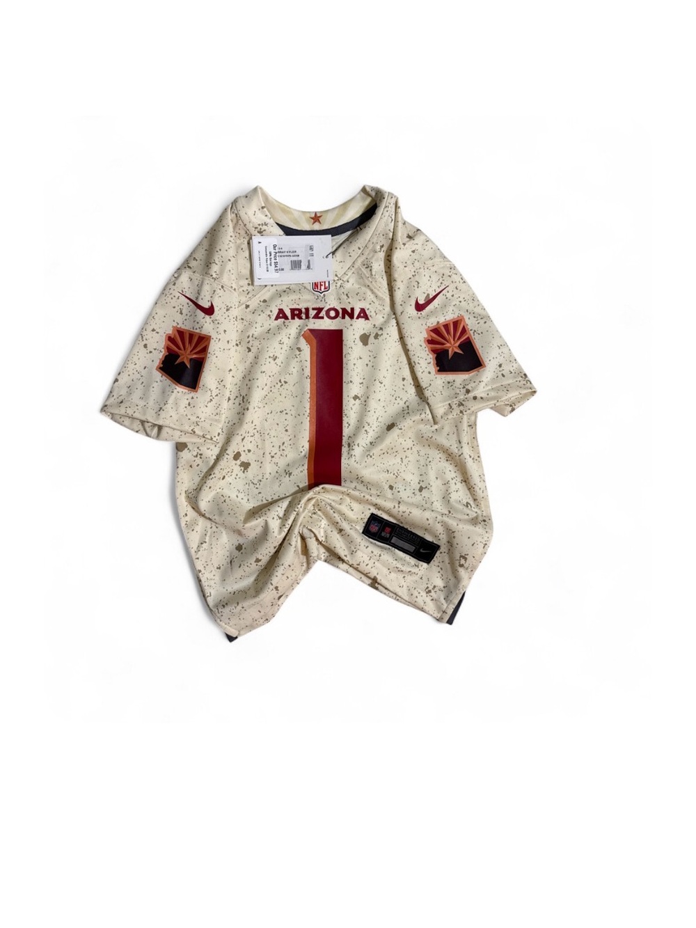 NFL Arizona Kids Jersey - Cream with Red Accents